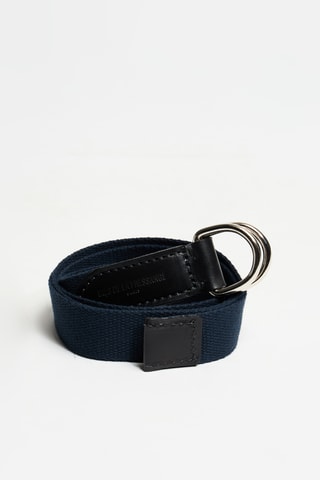 Ceinture en cuir de veau - Bleu marine