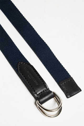 Ceinture en cuir de veau - Bleu marine