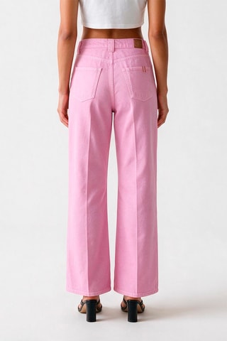 Jean taille haute - Rose