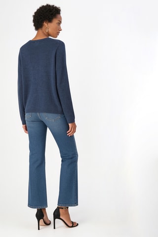 Pull en laine et cachemire - Bleu marine