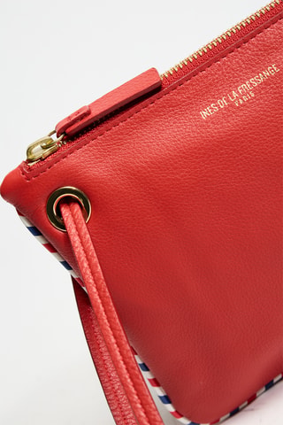 Pochette en cuir de veau - Rouge