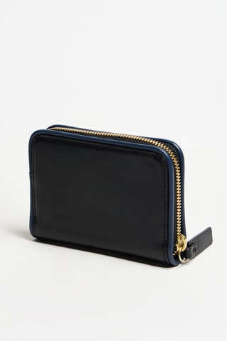 Porte-monnaie en cuir de veau - Noir
