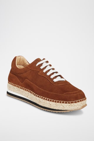 Baskets en nubuck - Camel