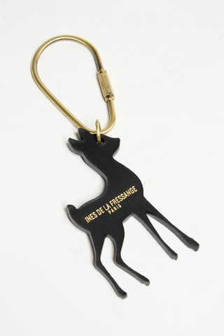 Porte-clés en cuir - Noir