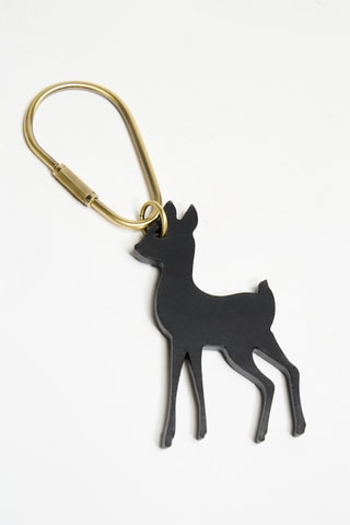 Porte-clés en cuir - Noir