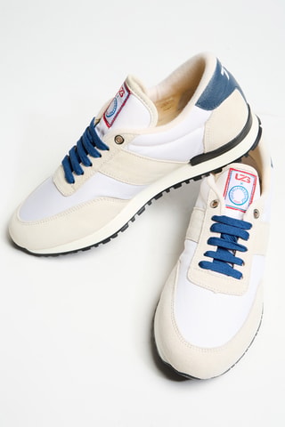 Baskets en cuir - Bleu cobalt