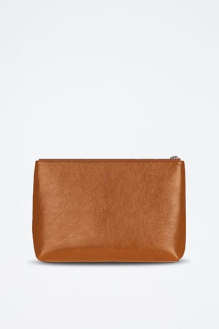 Pochette en cuir de veau - Camel
