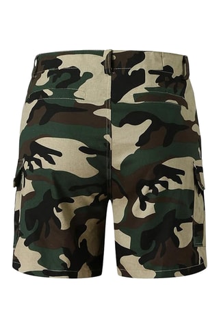 Short - Marron et vert foncé