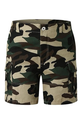 Short - Marron et vert foncé