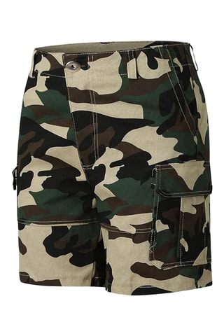 Short - Marron et vert foncé
