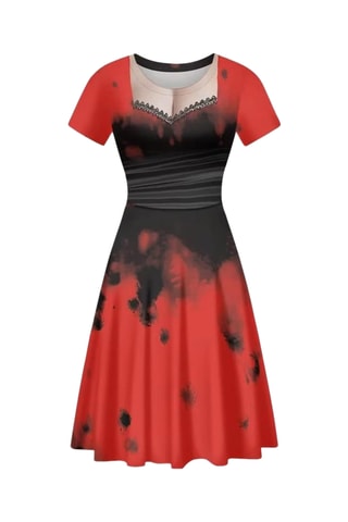Robe patineuse - Noir et rouge