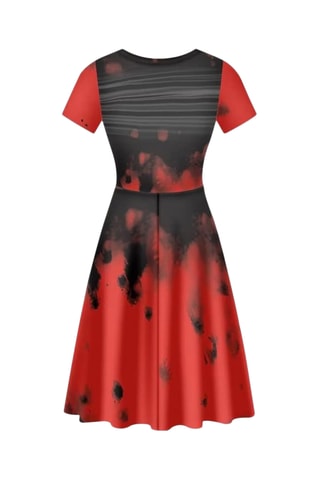 Robe patineuse - Noir et rouge