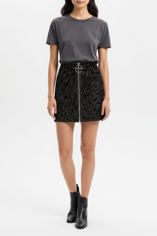 Minijupe taille haute - Noir