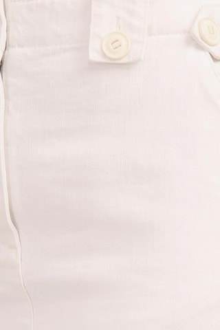 Minijupe taille haute - Blanc