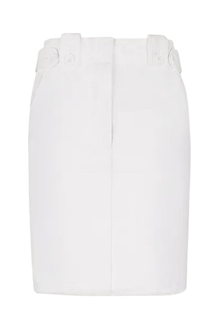 Minijupe taille haute - Blanc