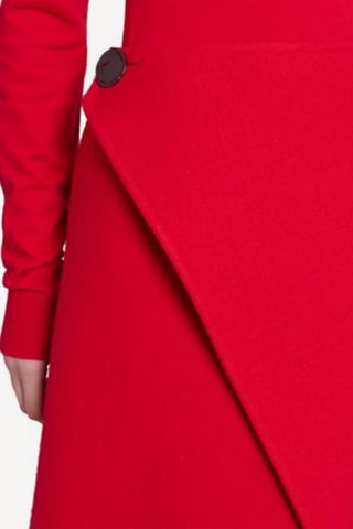 Jupe longue en laine - Rouge