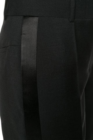 Pantalon slim en mohair et laine - Noir