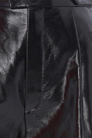 Pantalon slim en cuir d’agneau - Noir