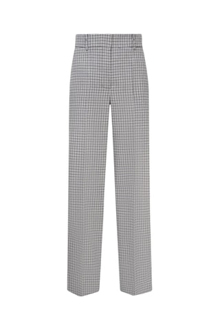 Pantalon slim taille haute en laine - Noir