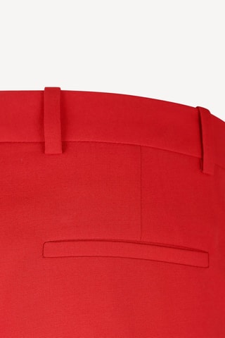Pantalon slim en laine - Rouge