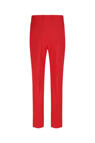 Pantalon slim en laine - Rouge
