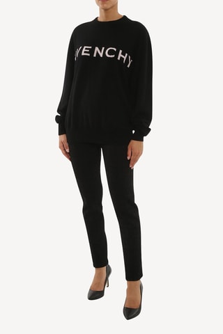 Pantalon slim taille haute - Noir