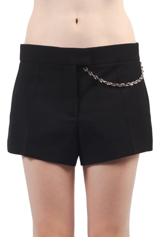 Short en laine et mohair - Noir