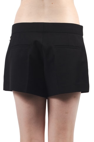 Short en laine et mohair - Noir
