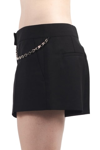 Short en laine et mohair - Noir
