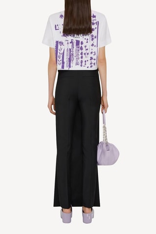 Pantalon slim en laine - Noir