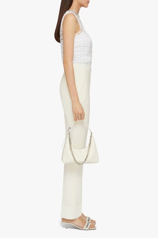 Pantalon en laine et angora - Ivoire