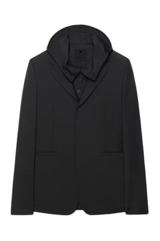 Veste 2-en-1 en laine et mohair - Noir
