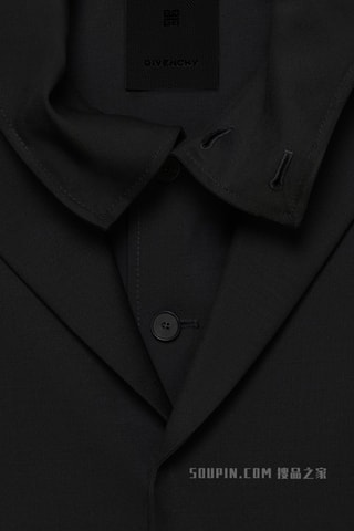 Veste 2-en-1 en laine et mohair - Noir