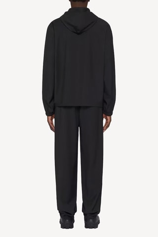 Veste à capuche en laine - Bleu marine