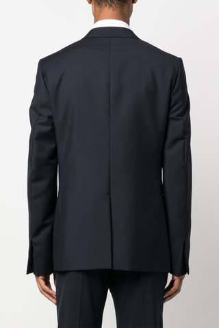 Veste en laine, mohair et soie - Bleu nuit