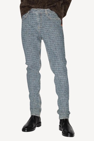 Pantalon en mohair et laine - Bleu clair