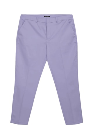 Pantalon de costume slim en laine et mohair - Mauve
