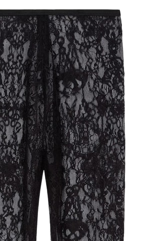 Legging en dentelle en laine - Noir