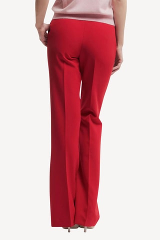Pantalon de costume slim en laine - Rouge
