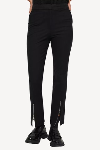 Pantalon de costume slim en laine - Noir
