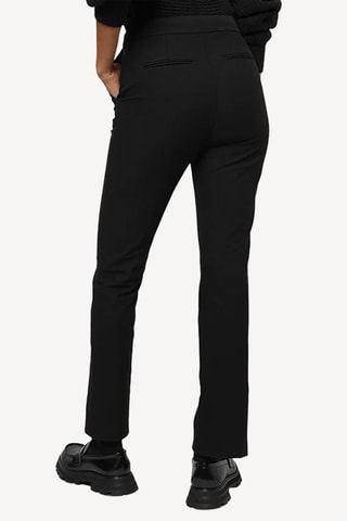 Pantalon de costume slim en laine - Noir