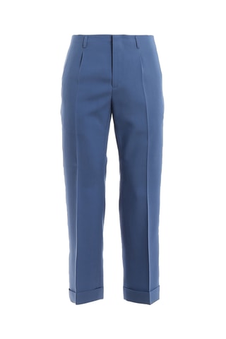 Pantalon de costume slim en laine - Bleu clair