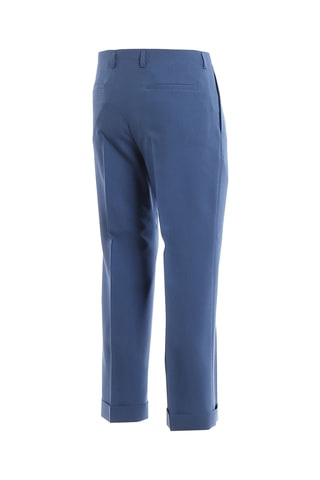 Pantalon de costume slim en laine - Bleu clair