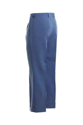 Pantalon de costume slim en laine - Bleu clair