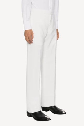 Pantalon de costume slim - Blanc