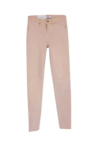 Pantalon slim en laine - Nude