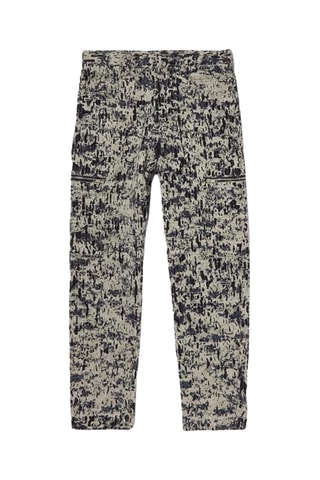 Pantalon slim - Ecru et noir