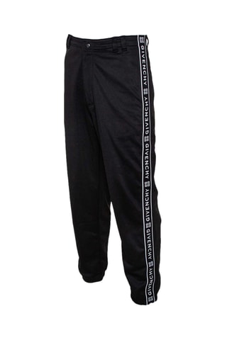 Pantalon slim en laine et angora - Noir