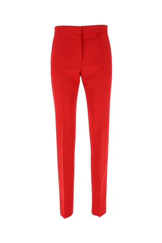 Pantalon de costume slim en laine - Corail