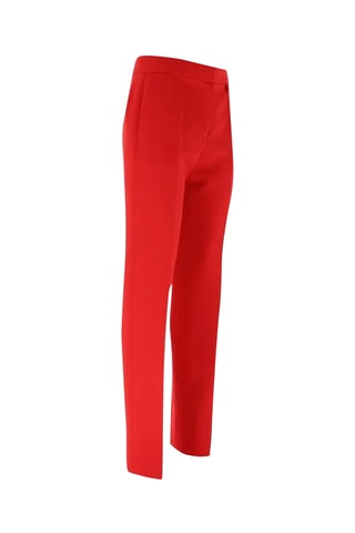 Pantalon de costume slim en laine - Corail